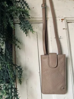 Mobiltaske Small Aura Dusty taupe