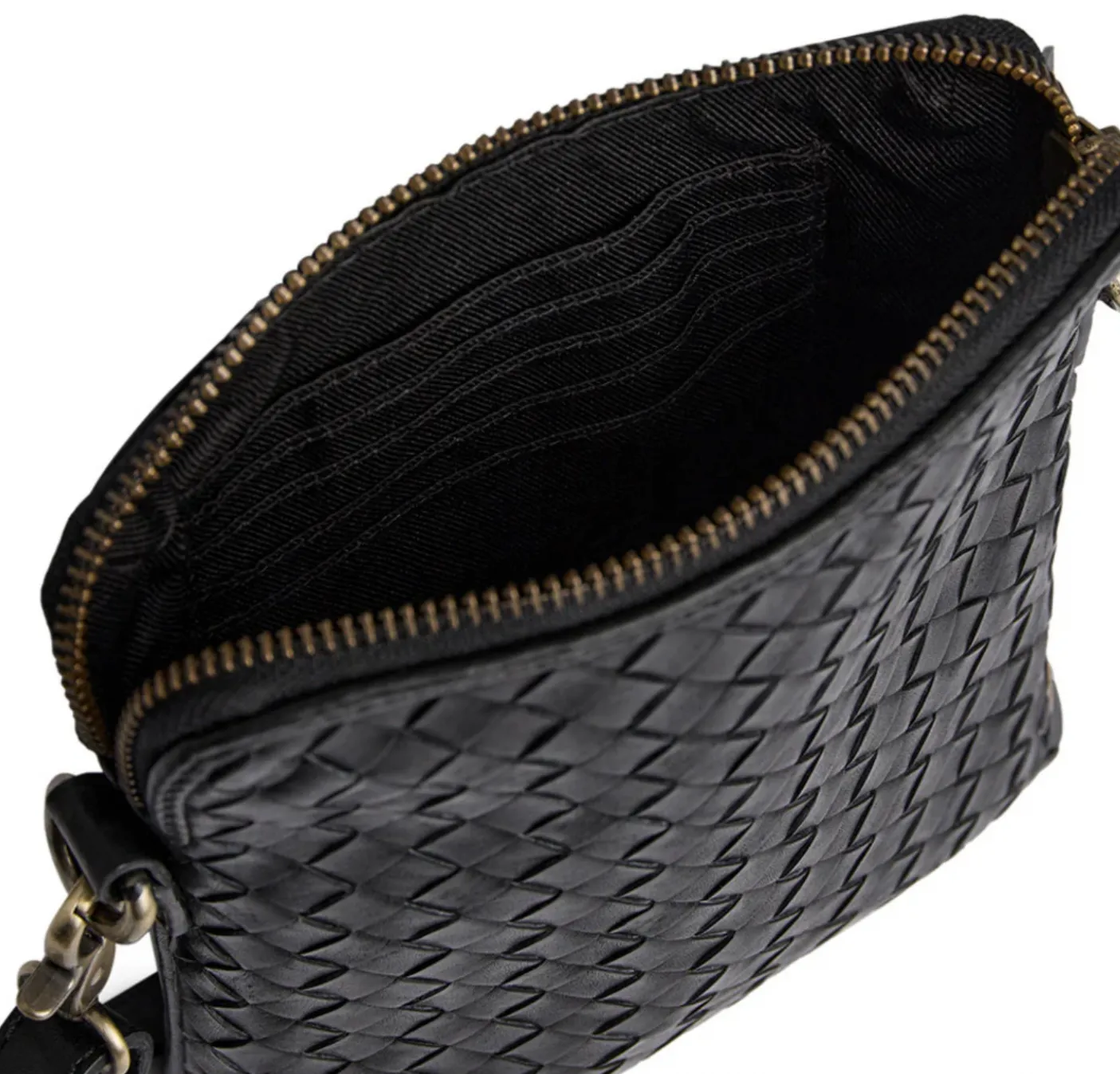 Mobiltaske Sofya- Håndflettet black