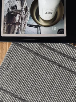 Måtte Recycling Beige strib - 50x80