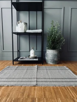 Måtte Recycling Beige strib - 50x80