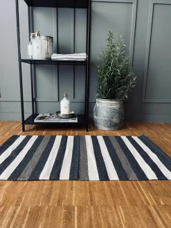 Måtte Recycling strib - 50x80 Grå/beige/natur