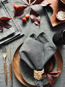 Mundservietter – Grå 4 stk