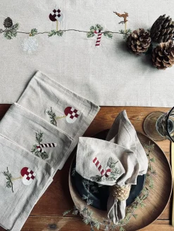 Mundservietter Jul Nostalgi - 4 stk