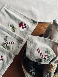 Mundservietter Jul Nostalgi - 4 stk