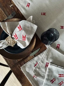 Mundservietter med flag – 4 stk