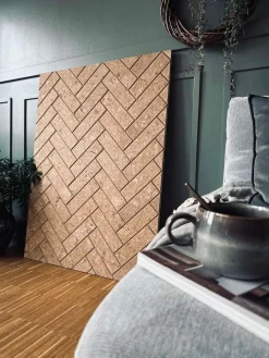 Mursten i kork - Natur pakke med 62 stk