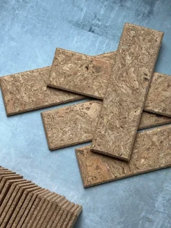 Mursten i kork - Natur pakke med 62 stk