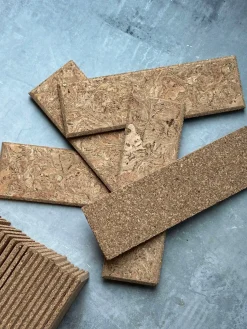 Mursten i kork - Natur pakke med 62 stk