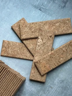 Mursten i kork - Natur pakke med 62 stk