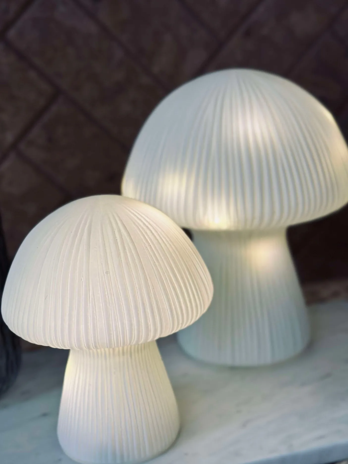 Mushroom Astrid - White 20 cm