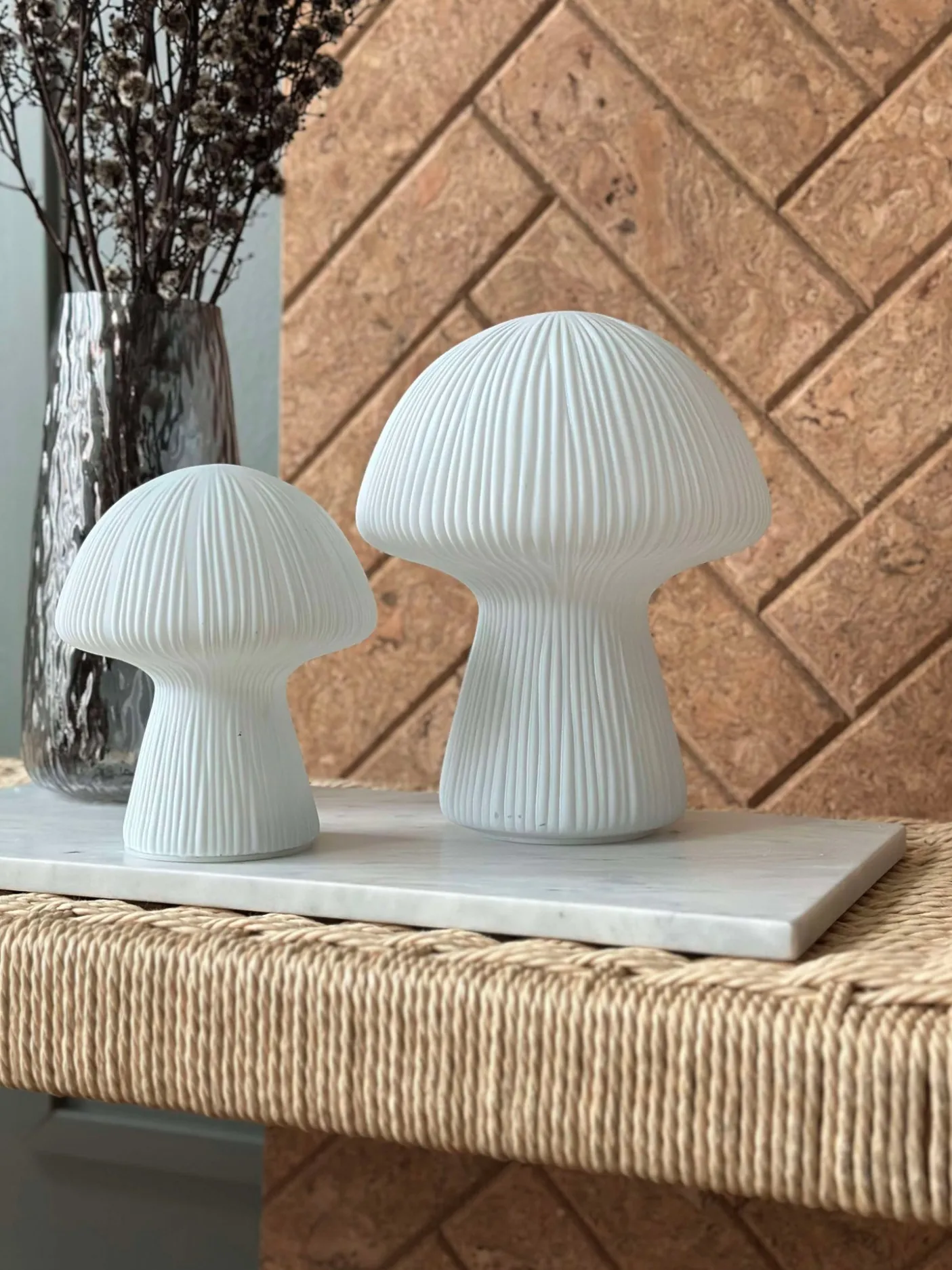 Mushroom Astrid - White 20 cm