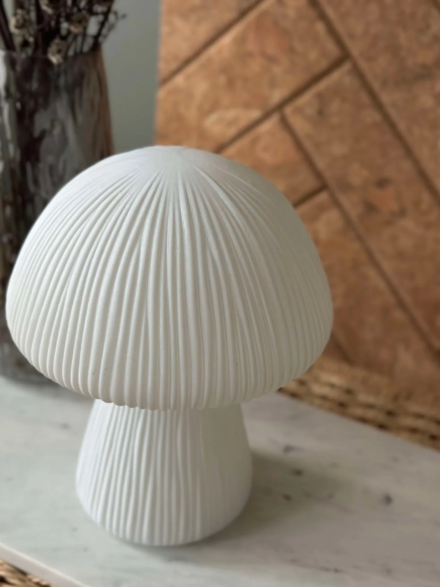 Mushroom Astrid - White 20 cm