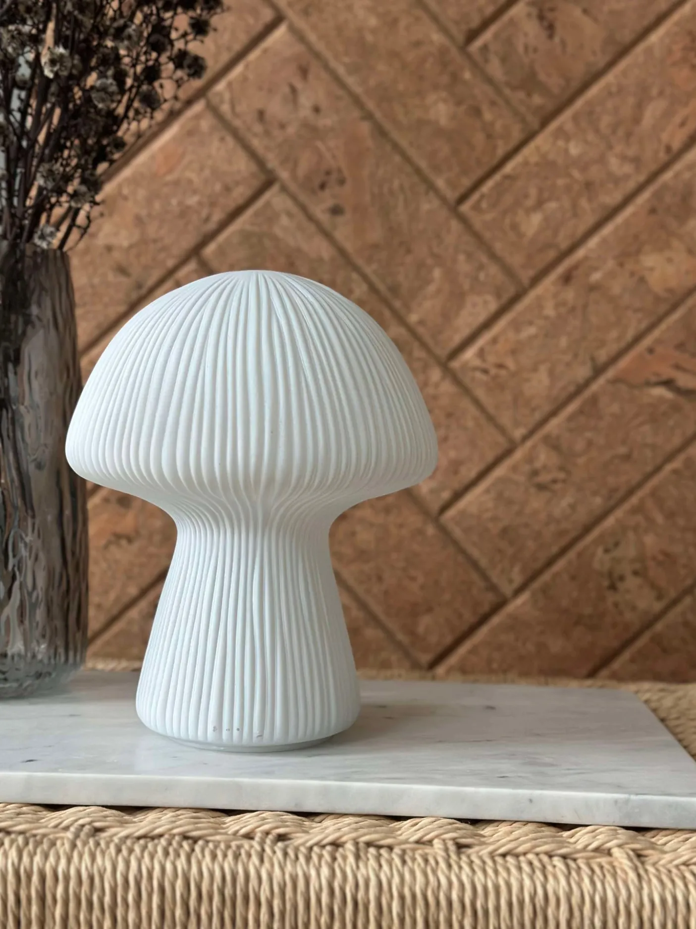 Mushroom Astrid - White 20 cm