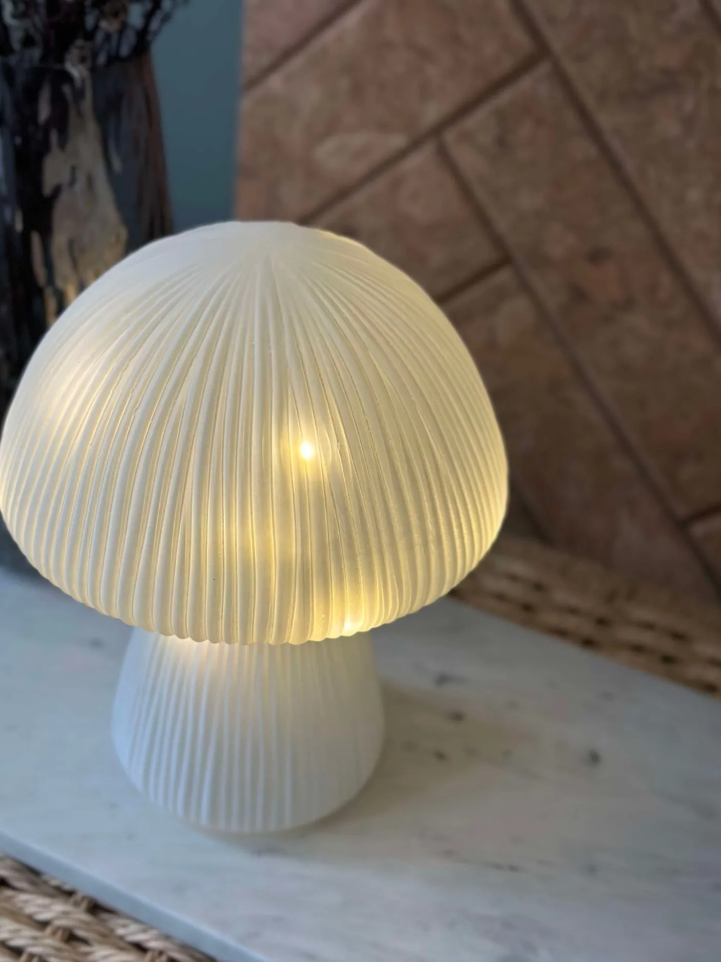 Mushroom Astrid - White 20 cm