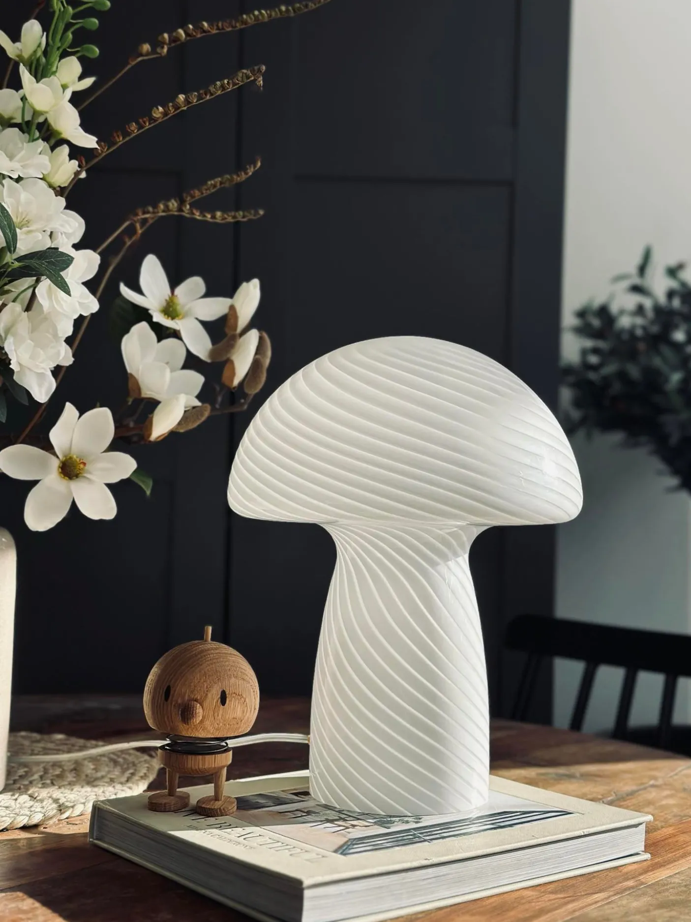 Mushroom Elsa - Hvid 32 cm