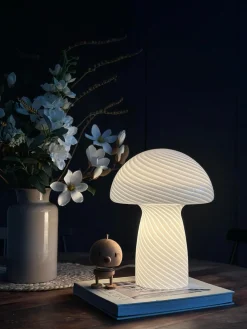 Mushroom Elsa - Hvid 32 cm