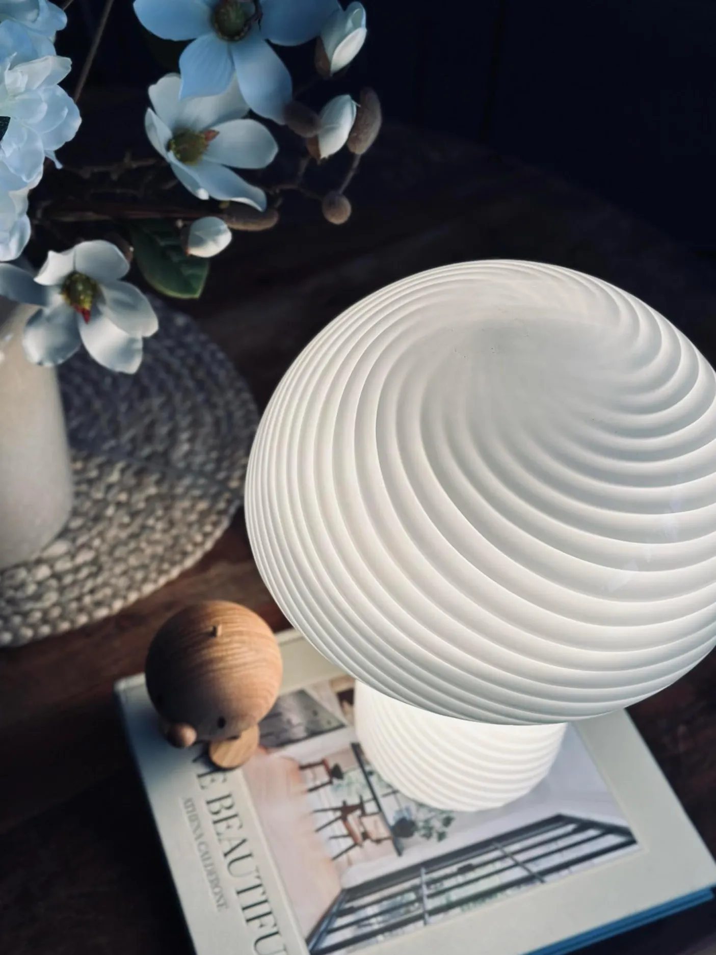 Mushroom Elsa - Hvid 32 cm