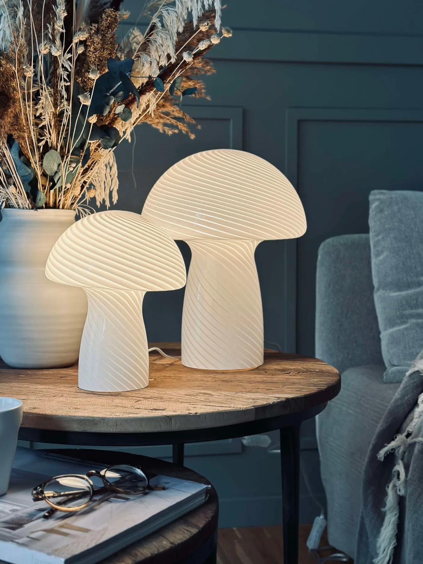 Mushroom Elsa - Hvid 32 cm