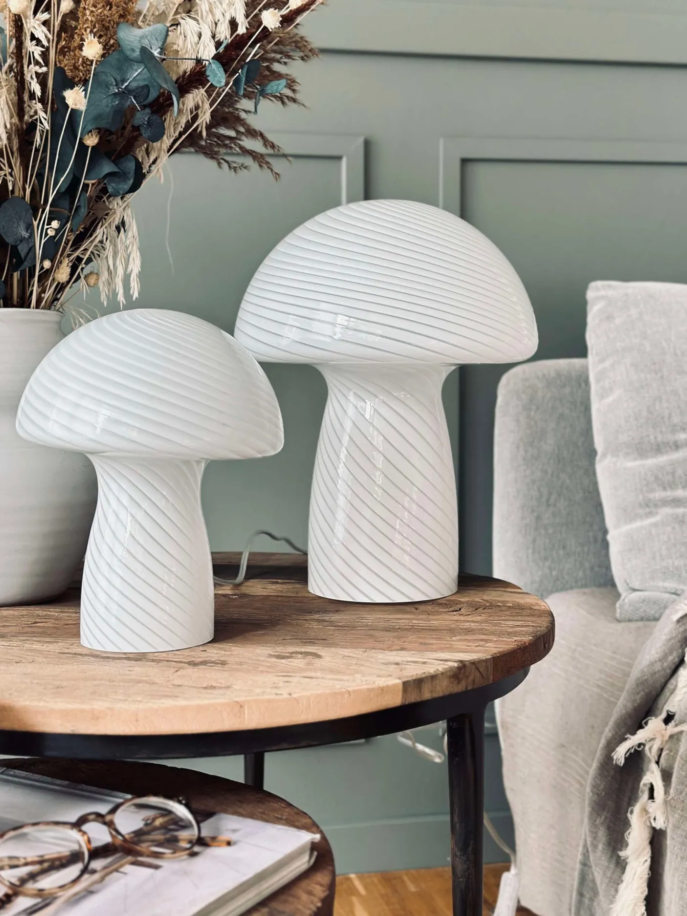 Mushroom Elsa - Hvid 32 cm