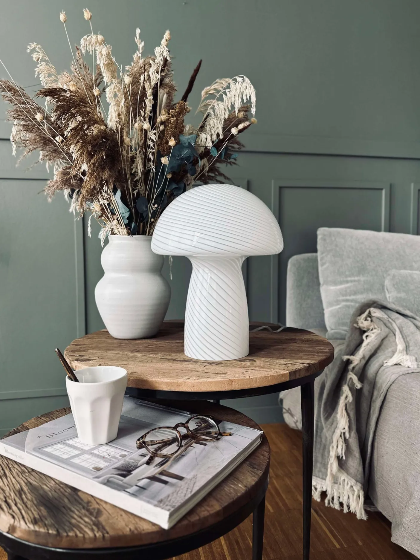 Mushroom Elsa - Hvid 32 cm