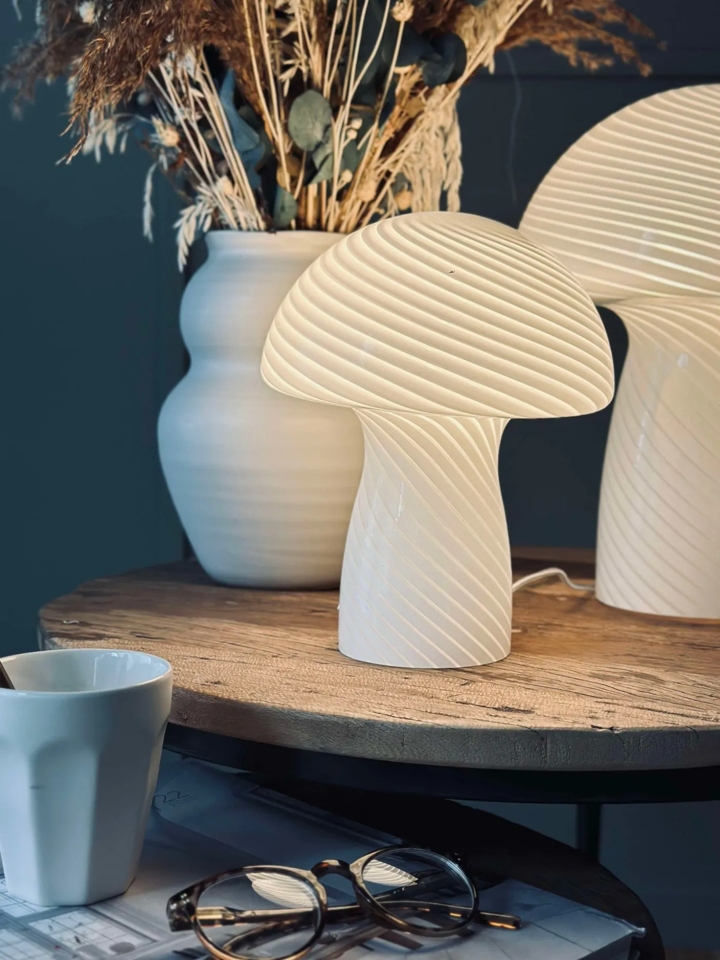 Mushroom Elsa - Hvid 24 cm