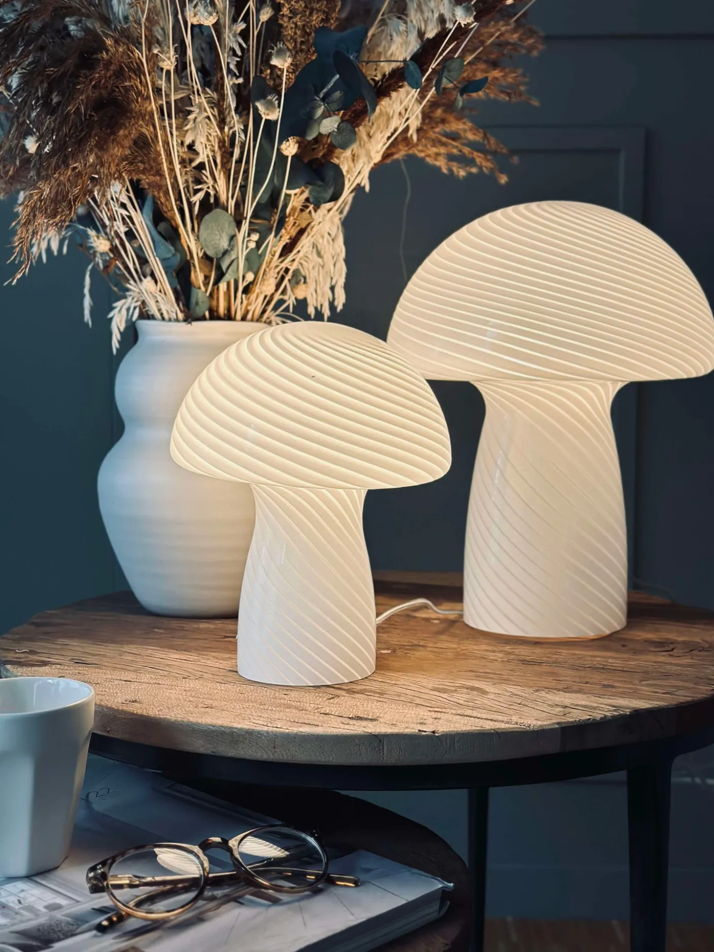 Mushroom Elsa - Hvid 24 cm