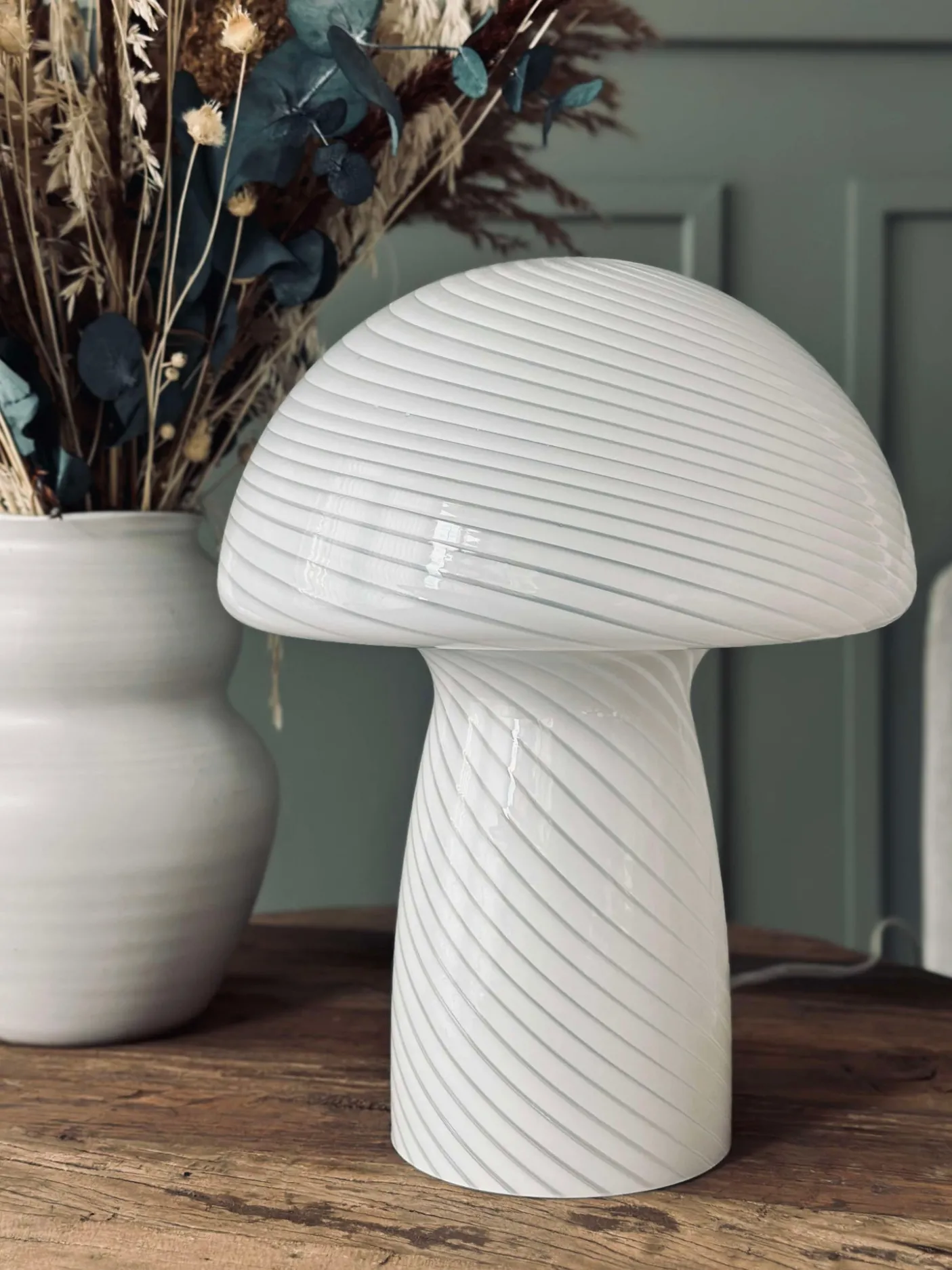 Mushroom Elsa - Hvid 24 cm