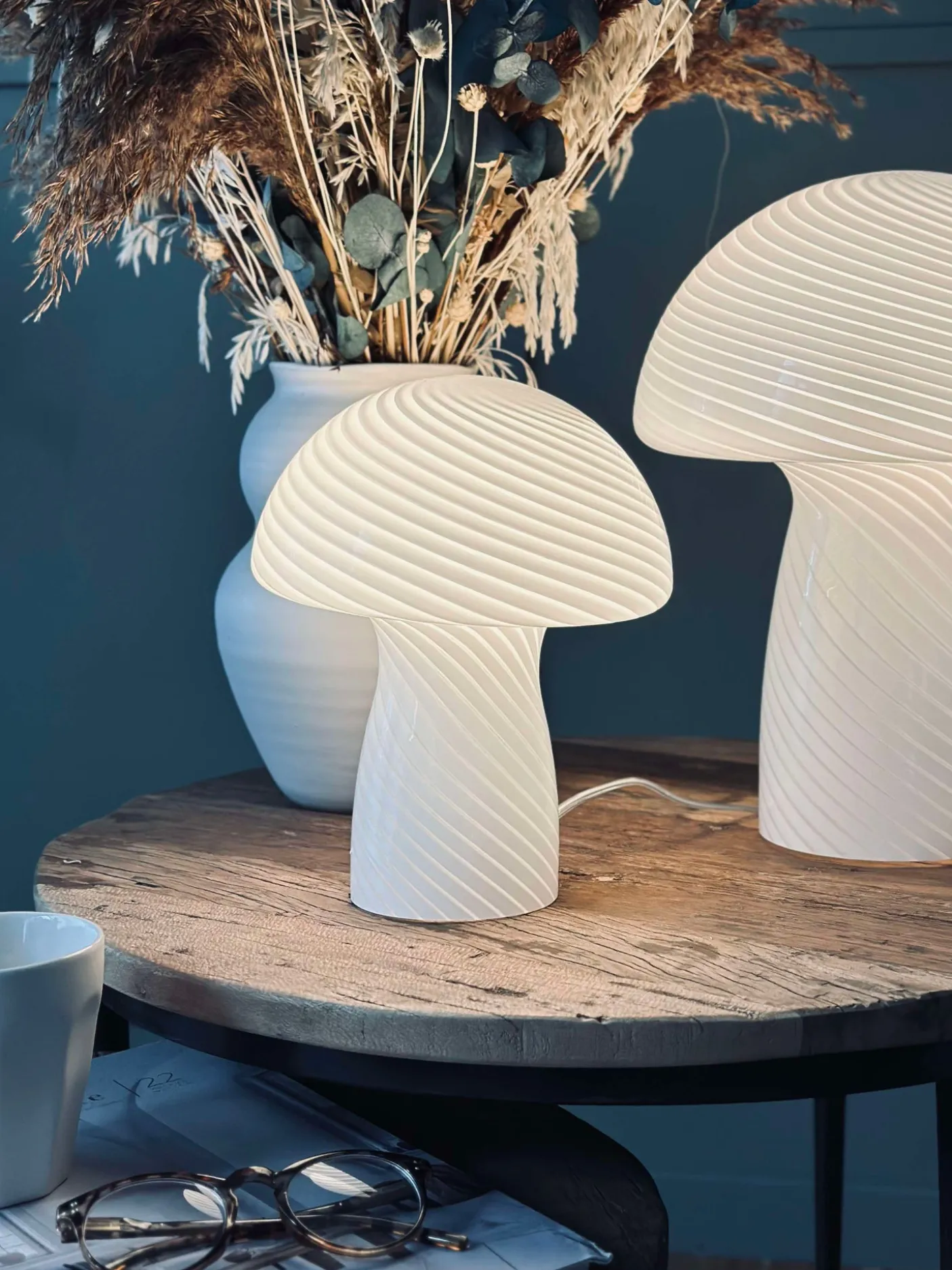 Mushroom Elsa - Hvid 24 cm