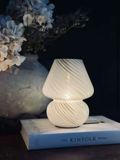 Mushroom Small - Grå mundblæst glas