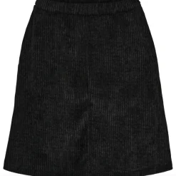 Nederdel fløjl - Black