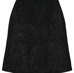 Nederdel fløjl - Black