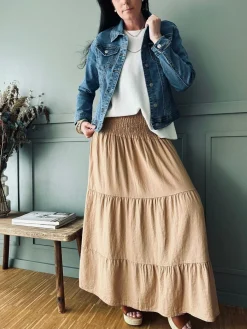 Nederdel med smock - MACCHIATO