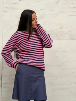 Nederdel Sidsel - Dark denim