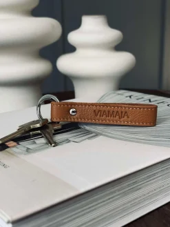 Nøglering VIAMAJA - Cognac læder