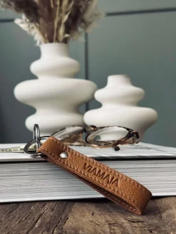 Nøglering VIAMAJA - Cognac læder