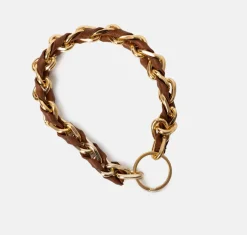 Nøglesnor – Walnut / Gold