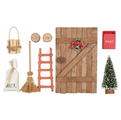 Nissedør med tilbehør - 9 dele