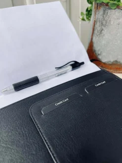 Notesbog BIRK i skind - Sort - A5