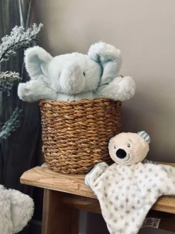 Nusseklud til baby - Lyseblå