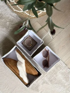 Opbevaring BELLA sæt med 3 kasser