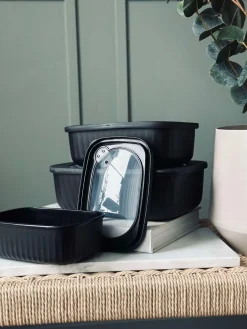 Opbevaringsbøtter Black – Sæt med 3 stk.