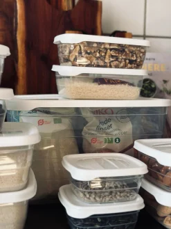 Opbevaringsbøtter m. låg - 11 stk.