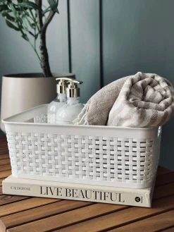 Opbevaringskasse Hvid - Large