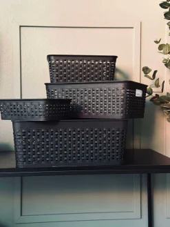 Opbevaringskasse Mille Black - Small