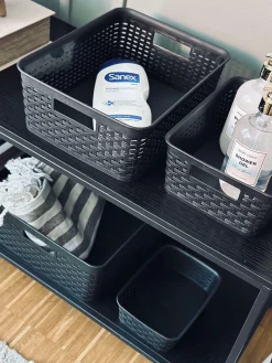 Opbevaringskasse Mille Black - XL