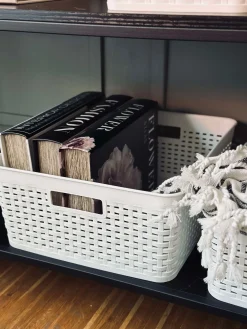 Opbevaringskasse Mille white - XL