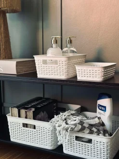 Opbevaringskasse Mille white - XL