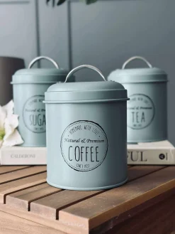 Opbevaringskrukker 3 stk - Dusty green