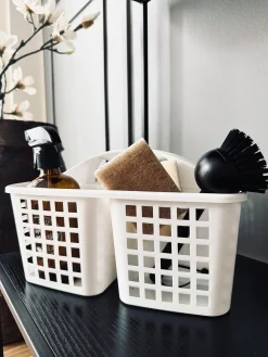 Opbevaringskurv med håndtag