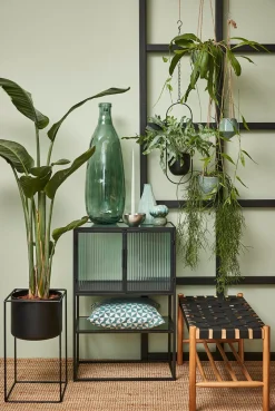 Opsats med potte - Cube black